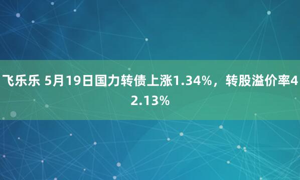 飞乐乐 5月19日国力转债上涨1.34%，转股溢价率42.13%