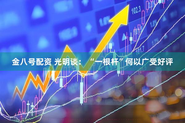 金八号配资 光明谈： “一根杆”何以广受好评